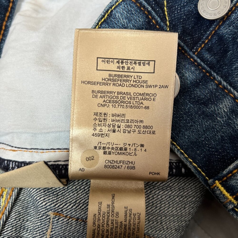 Burberry women's vintage style classic straight jeans size 26 - Picture 13 of 14